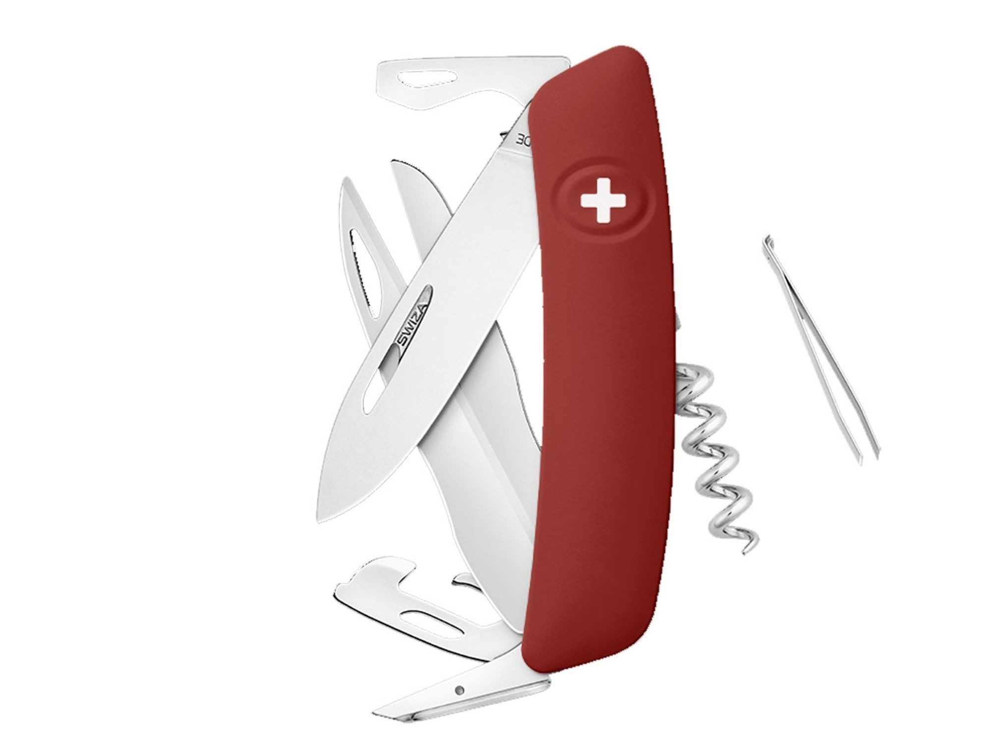 SWIZA Taschenmesser Swiza D07 Schere Red Helvetix KNI.0110.1900