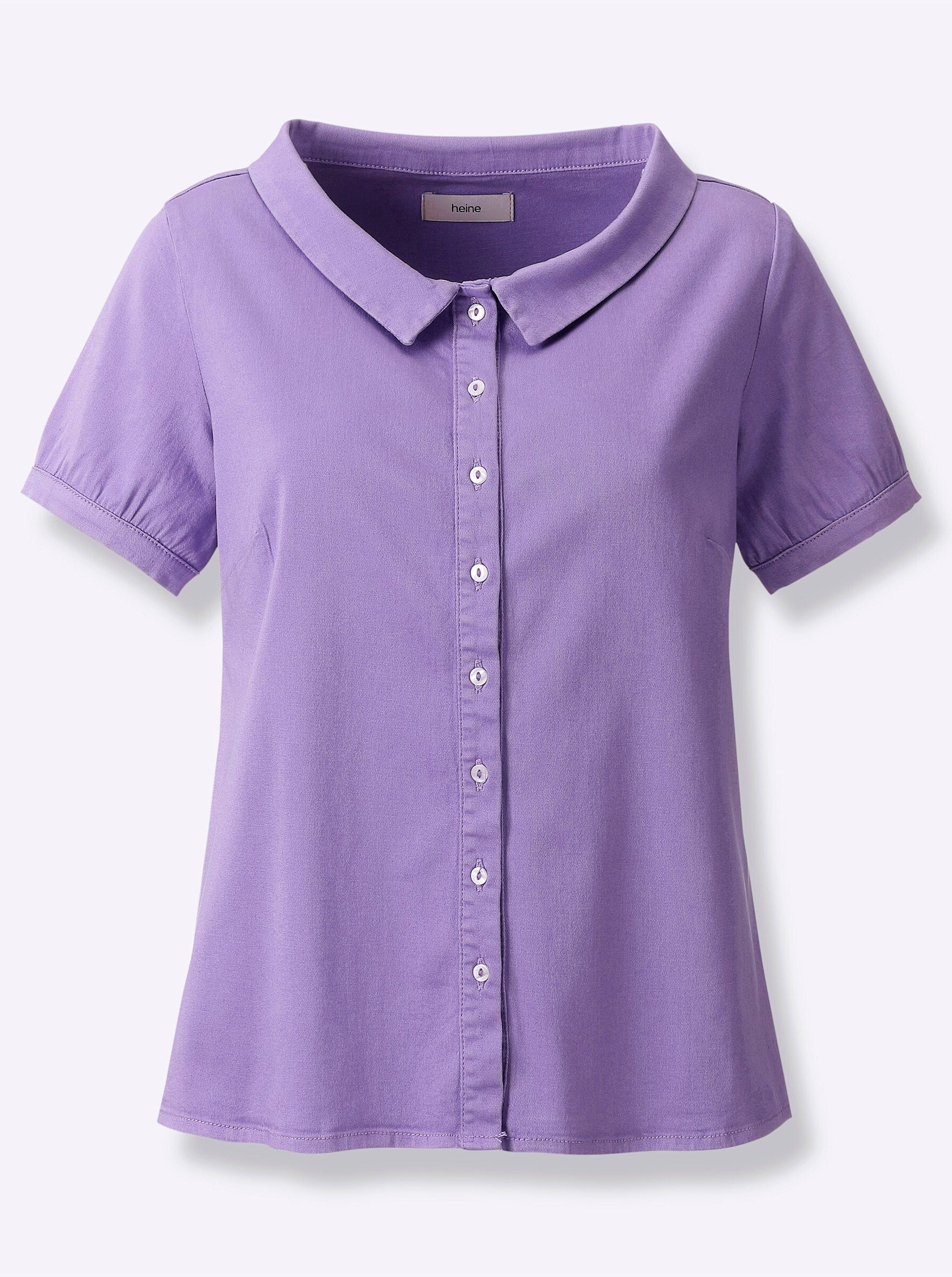 Klassische Bluse Bluse Kurzarm