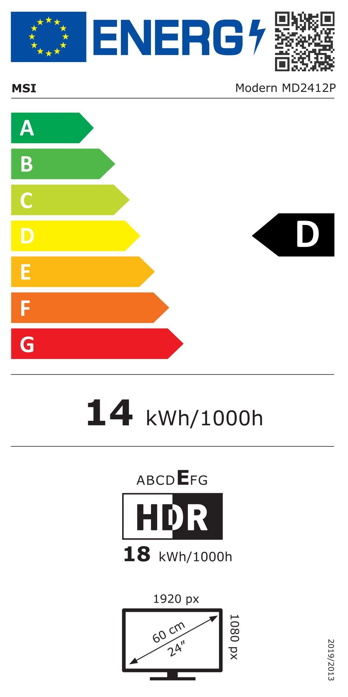 Energieeffizienzklasse: 
