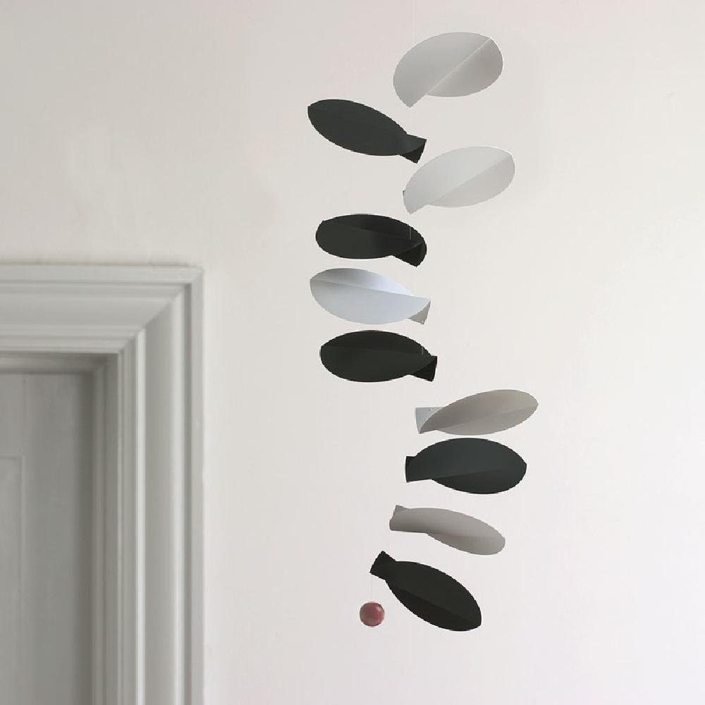 Flensted Mobiles Mobile Mobile Turning Leaves Black & White