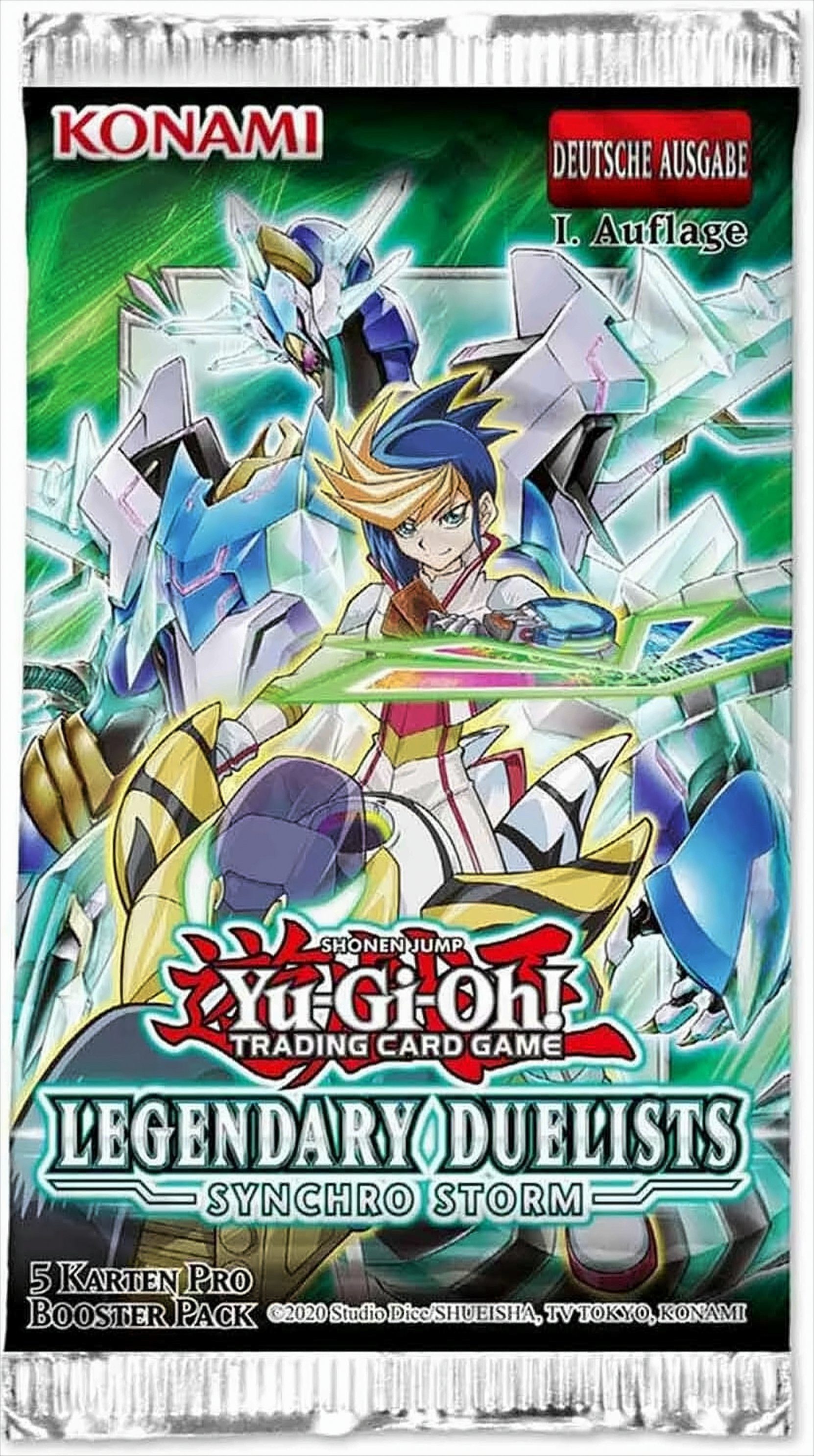 Konami Sammelkarte Yu-Gi-Oh! LEDU Synchro Storm Booster DE (Sammelkartenspiel)
