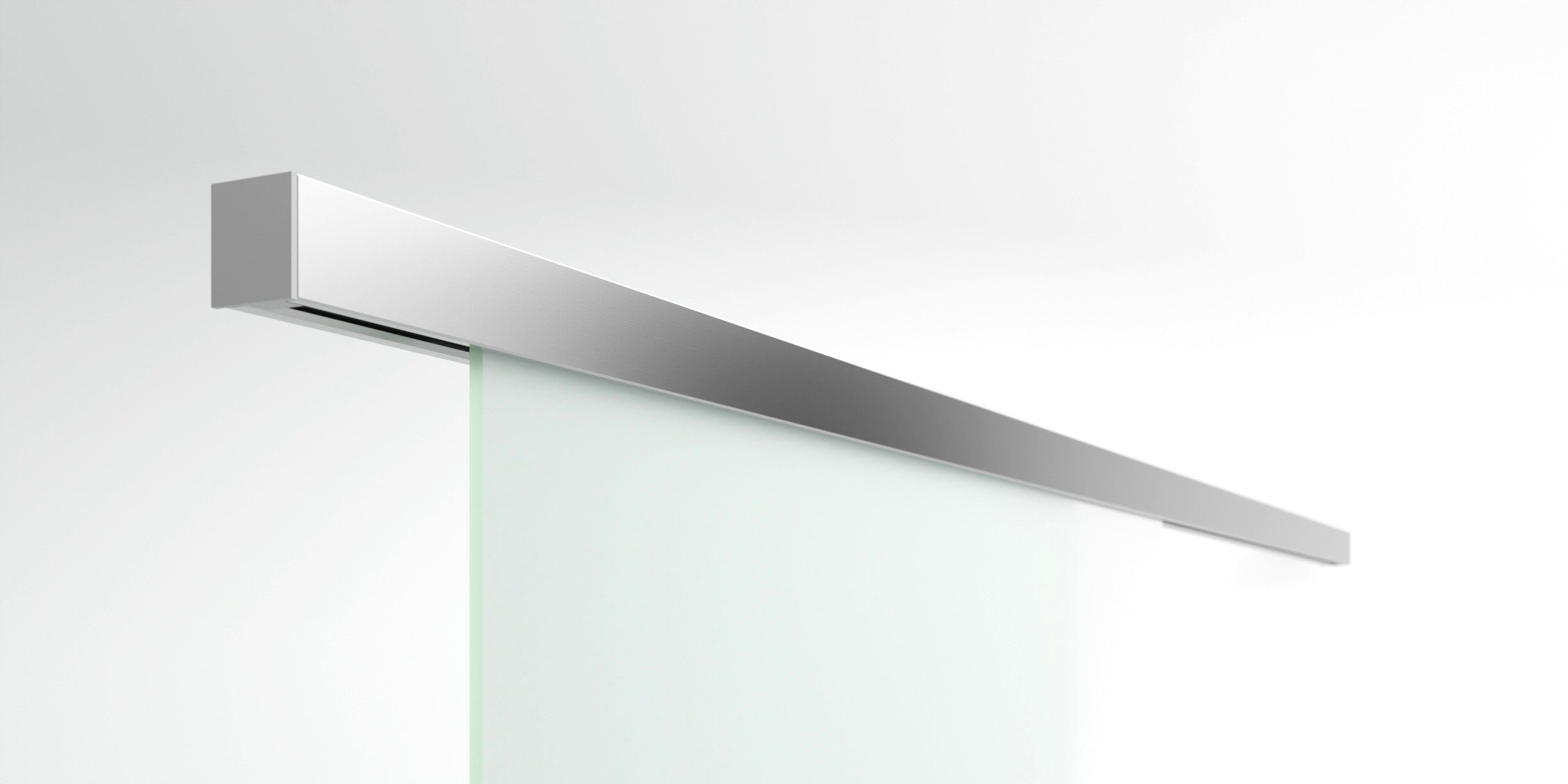 AMOD Glasschiebetür M2-GE420 (SlimLine, Komplett Set), mit Griffstange-42cm und SoftStop – Bild 3 von 5