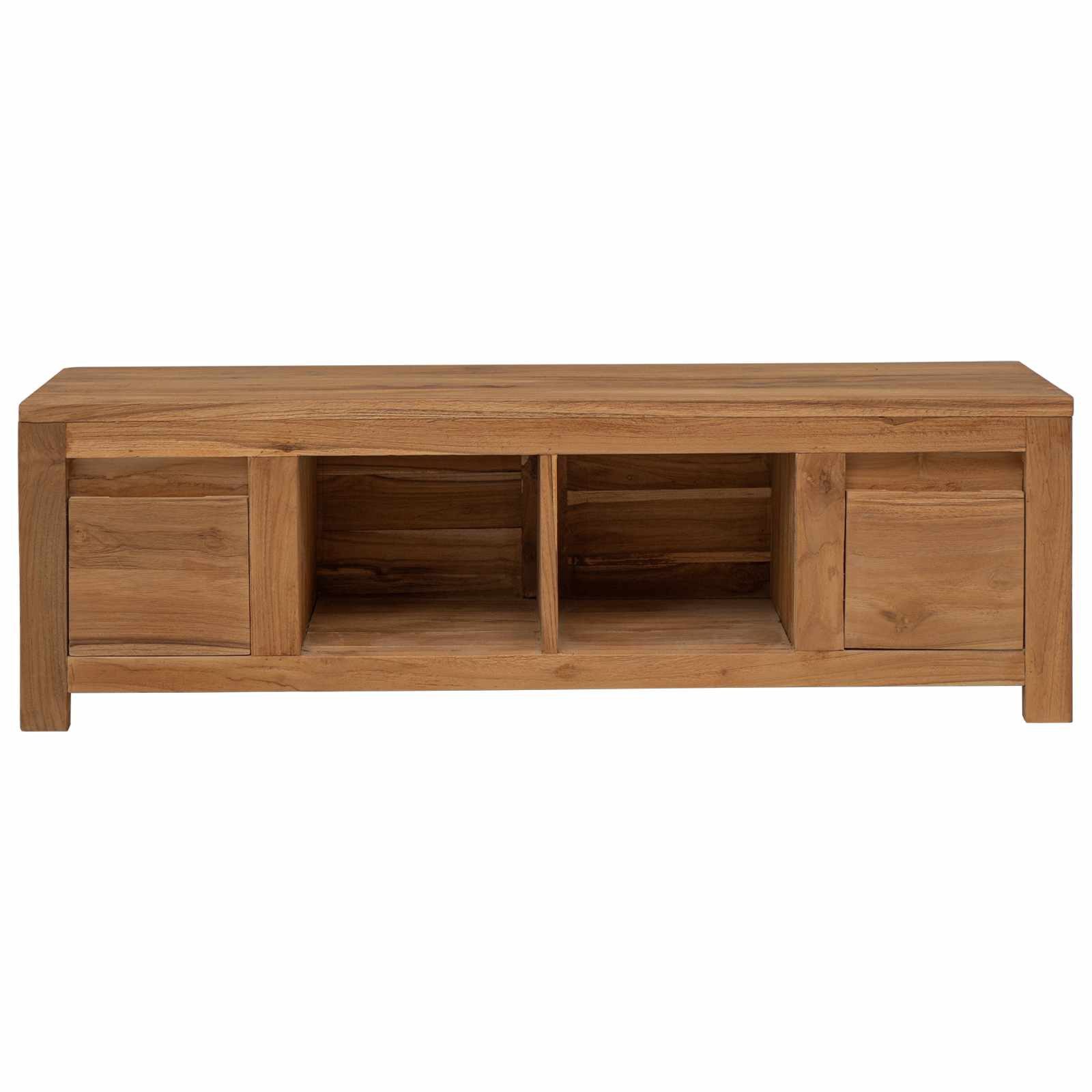 vidaXL TV-Schrank TV-Schränk 110 x 30 x 35 cm Natur Massivholz (1-St)