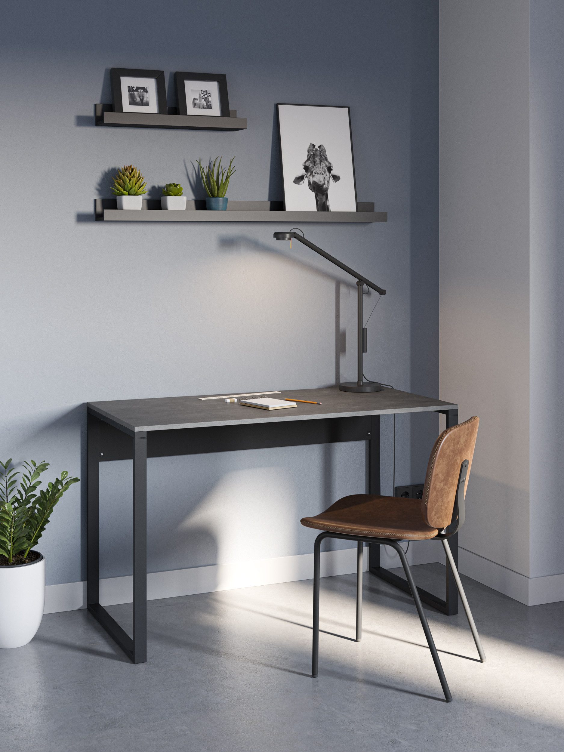 Decortie Arbeitstisch Inna (1 tisch), Modern Arbeitstisch,60 x 75 x 110 cm