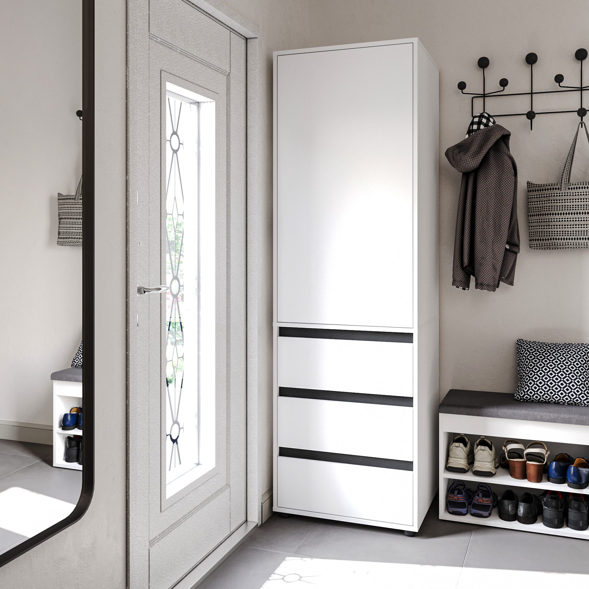 KOMTO Garderobenschrank CUBE 60-90 cm Mit günstig online kaufen