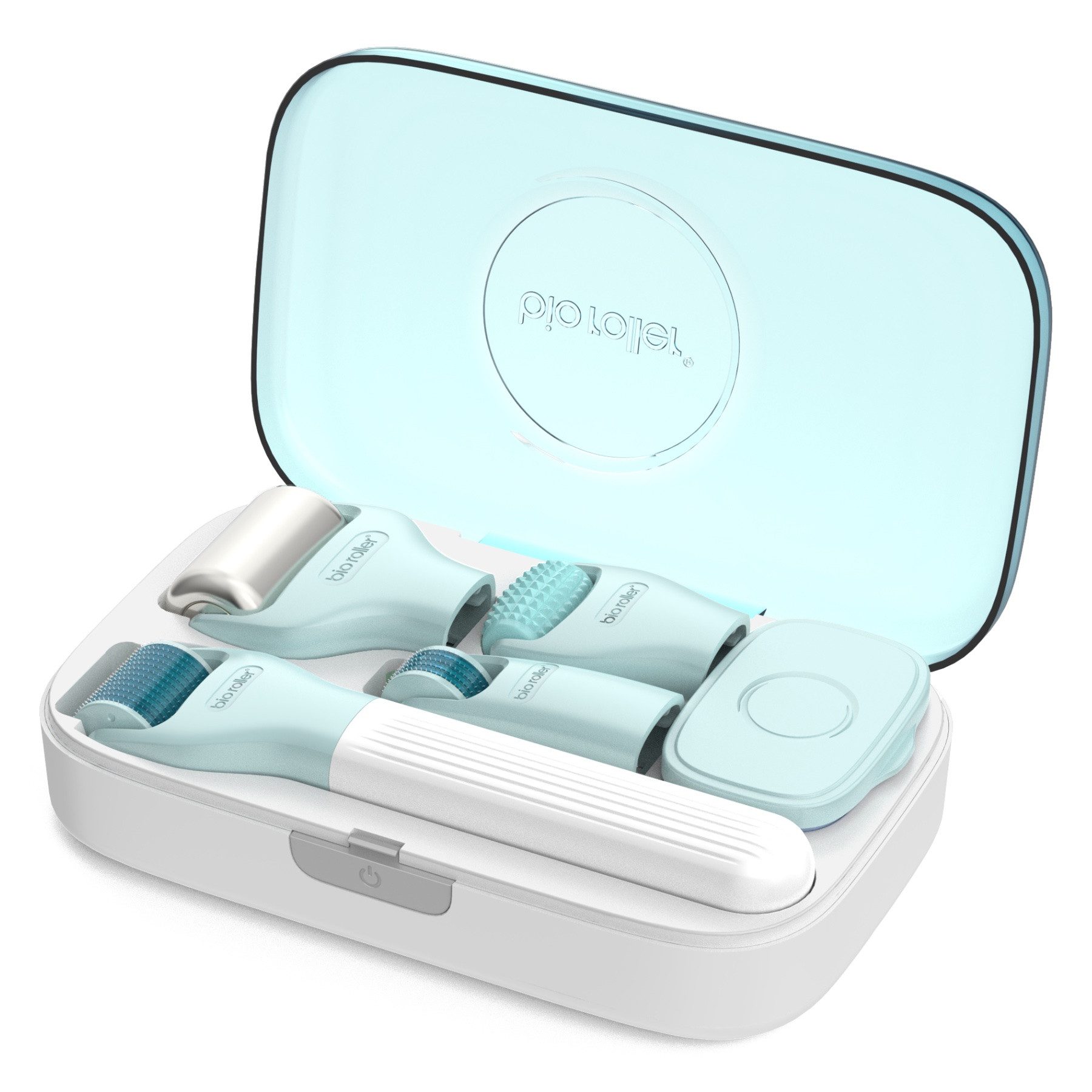 P-Beauty Cosmetic Accessories Dermaroller Bio Roller Microneedling Gesichtspflege Hautpflege 10 in 1 Set, 10-tlg., Dermaroller, Microneedling, Anti-Aging, Anti-Falten