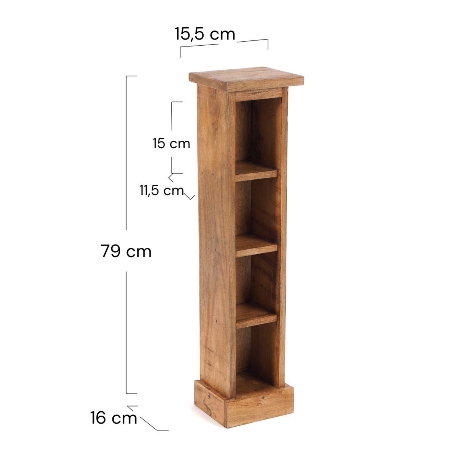 DESIGN DELIGHTS CD-Regal HOLZ CD REGAL "CD TOWER", 76cm(H), Holzregal, CD R günstig online kaufen