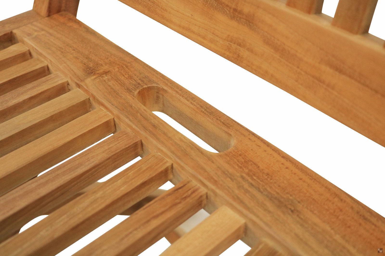 Kai Wiechmann Gartenstuhl Teak Klappstuhl ohne Armlehnen, Gartenklappstuhl aus massivem Teakholz, robuster und langlebiger Teak Balkonstuhl