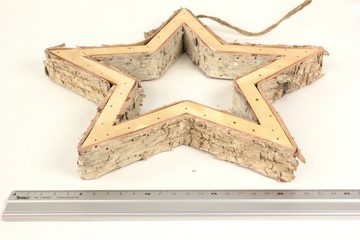 Lucht Dekofigur Stern zum Hängen 26,5 cm Birkenholz von Lucht