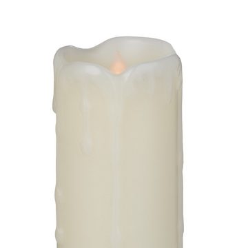 relaxdays LED-Kerze 12 x LED Kerzen aus Echtwachs