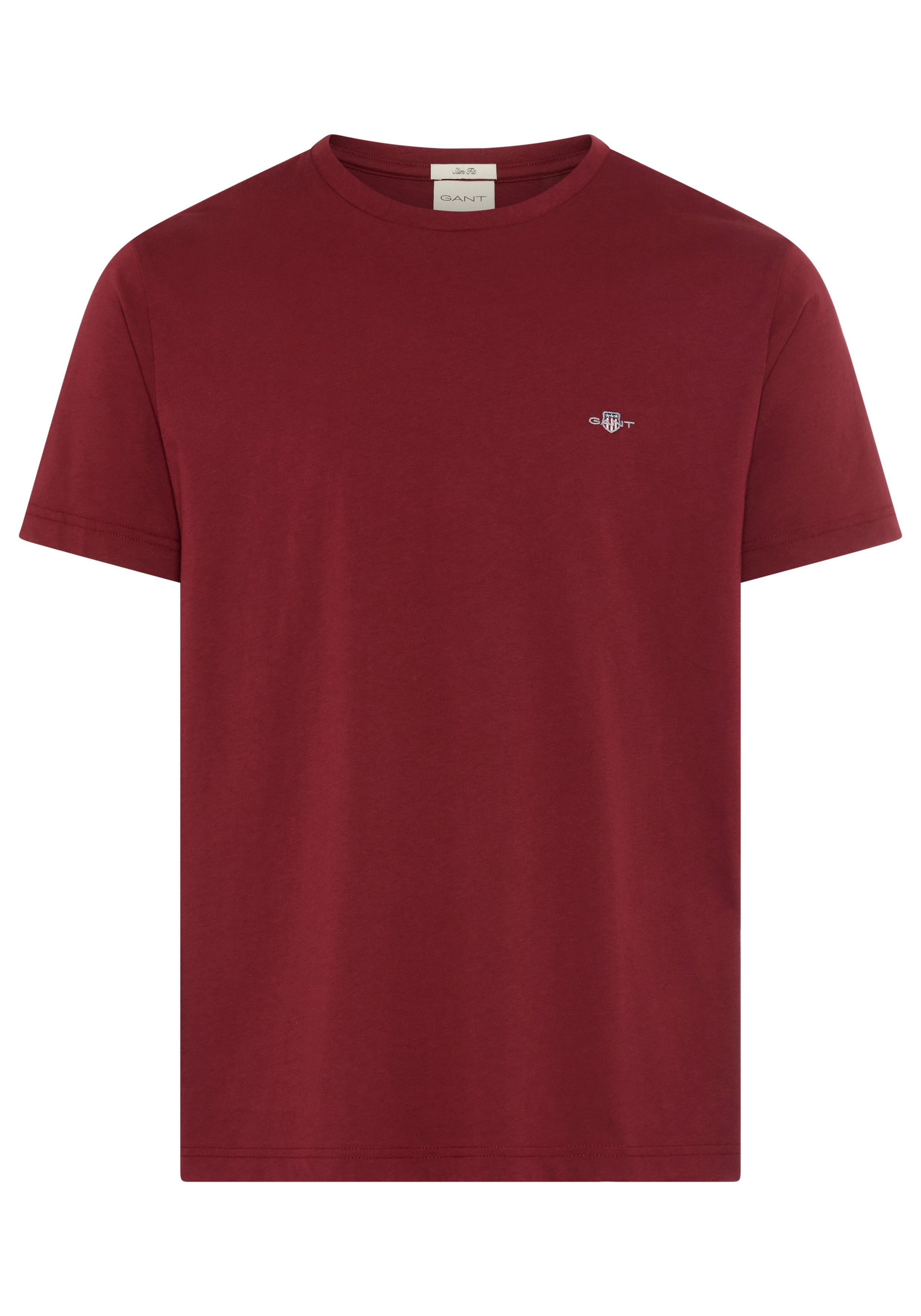 Gant T-Shirt SLIM SHIELD SS T-SHIRT mit Logostickerei auf der Brust günstig online kaufen