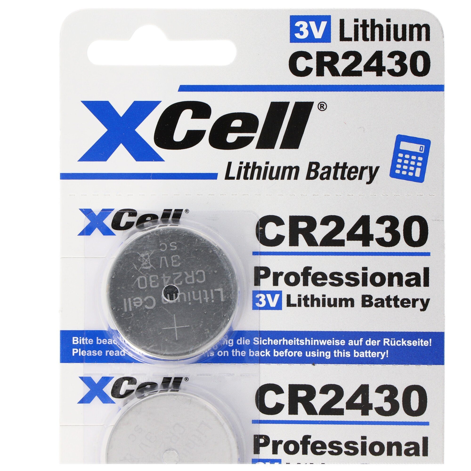XCell 5er-Sparset CR2430 Lithium Batterien Batterie, 3V, Batterie V) (3,0 praktisch im CR2430