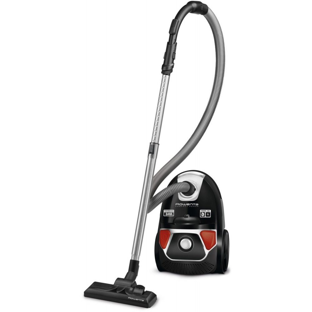 Rowenta Bodenstaubsauger RO3955 Compact Power - Bodenstaubsauger - schwarz, 750 W, mit Beutel