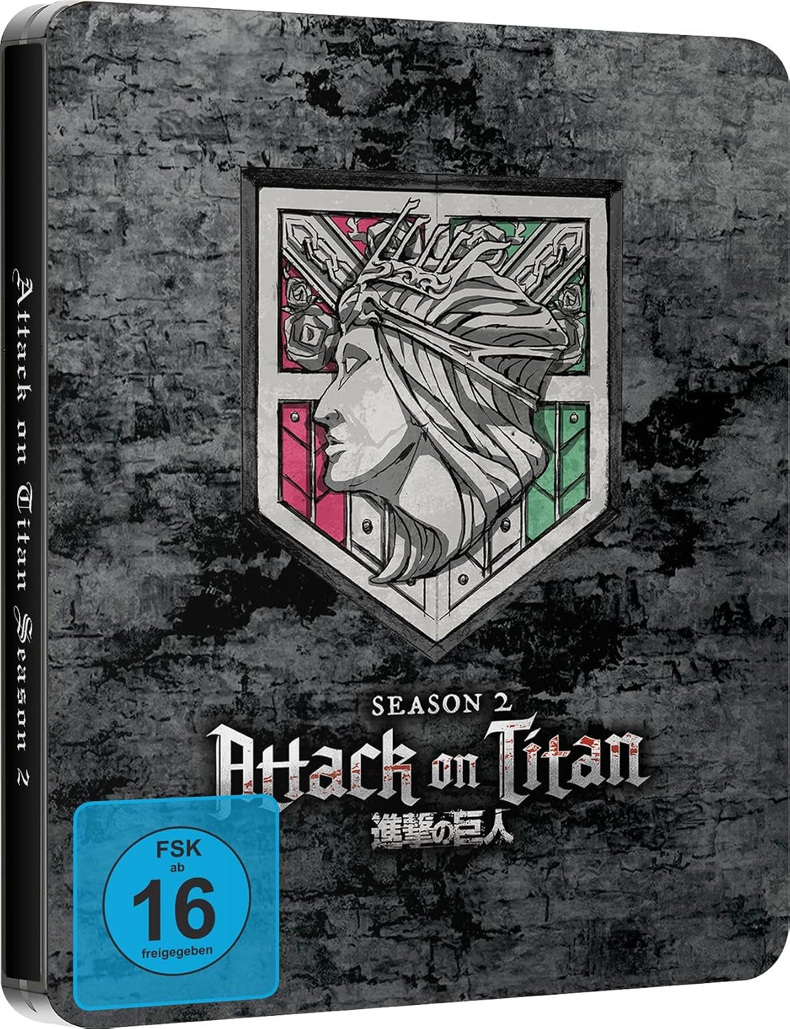 Crunchyroll Blu-ray Attack on Titan - Staffel 2 Gesamtausgabe Limited Steelbook BluRay, (2-St)