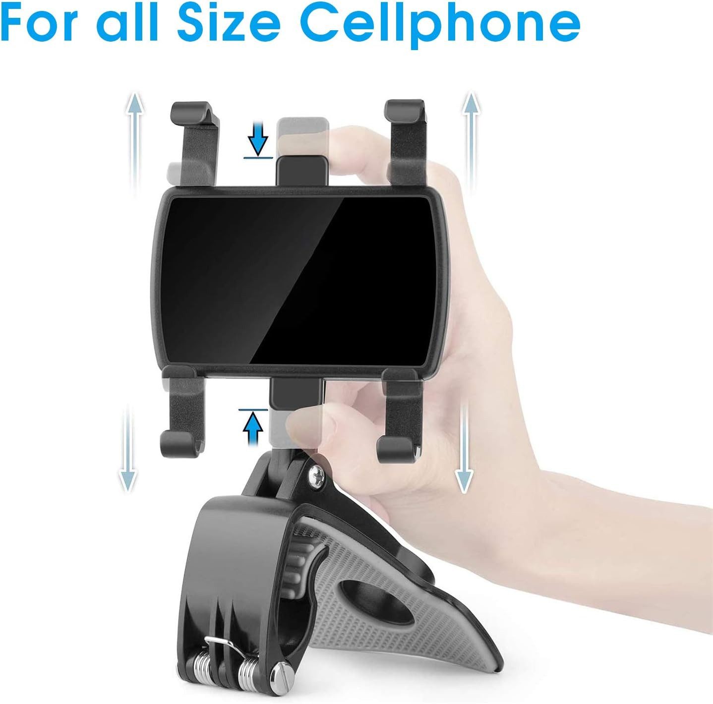 FELIXLEO 2 Auto Handyhalter 360 Grad Dashboard Clip 4 bis 7 Zoll Smartphone-Controller (1 St)