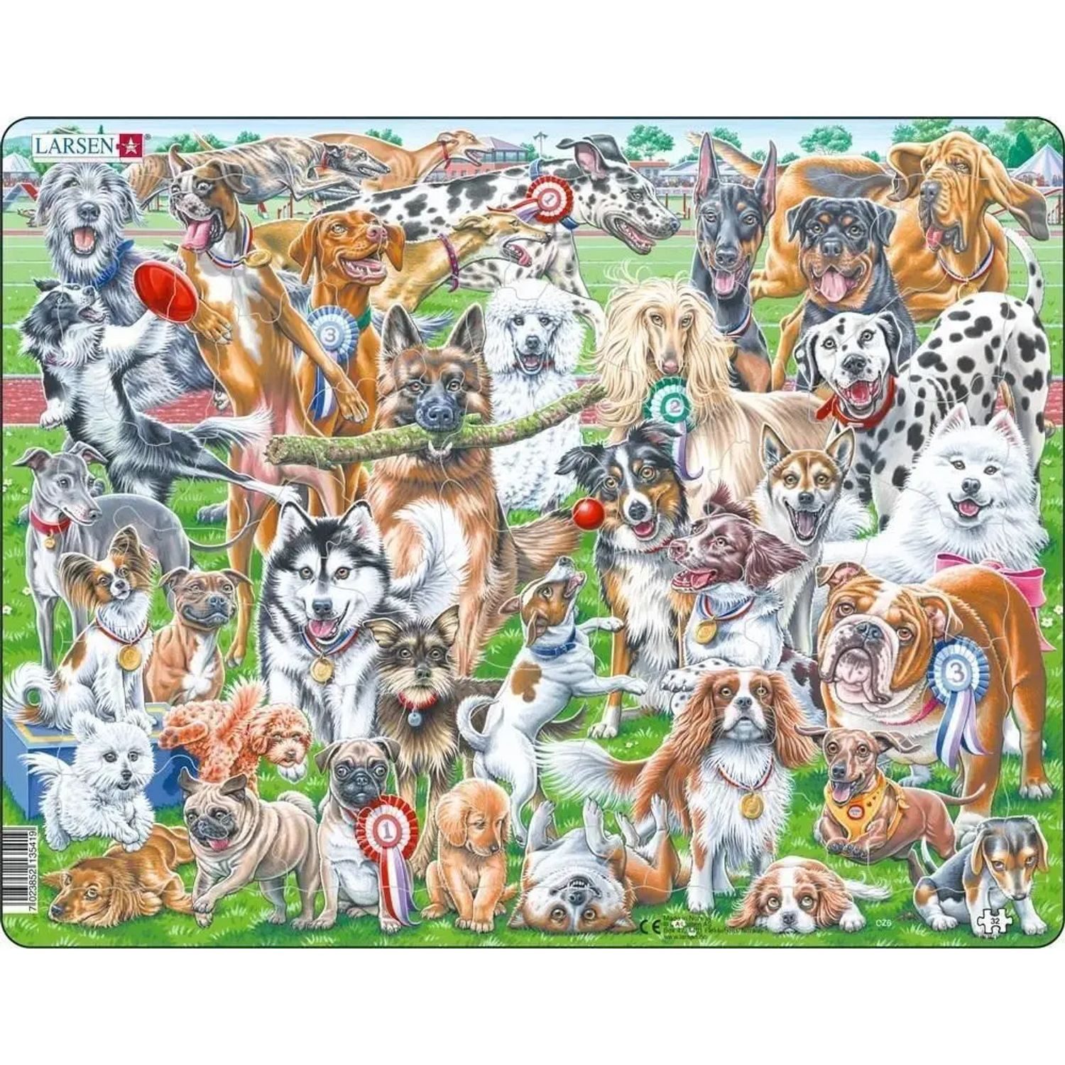 Media Verlag Puzzle Puzzle - Süße und verspielte Hunde (Selfie/Gruppenbild), 49 Puzzleteile