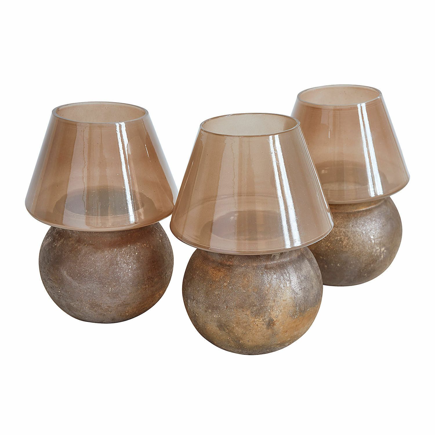 Windlicht Windlicht 3er Set Juvanelle braun