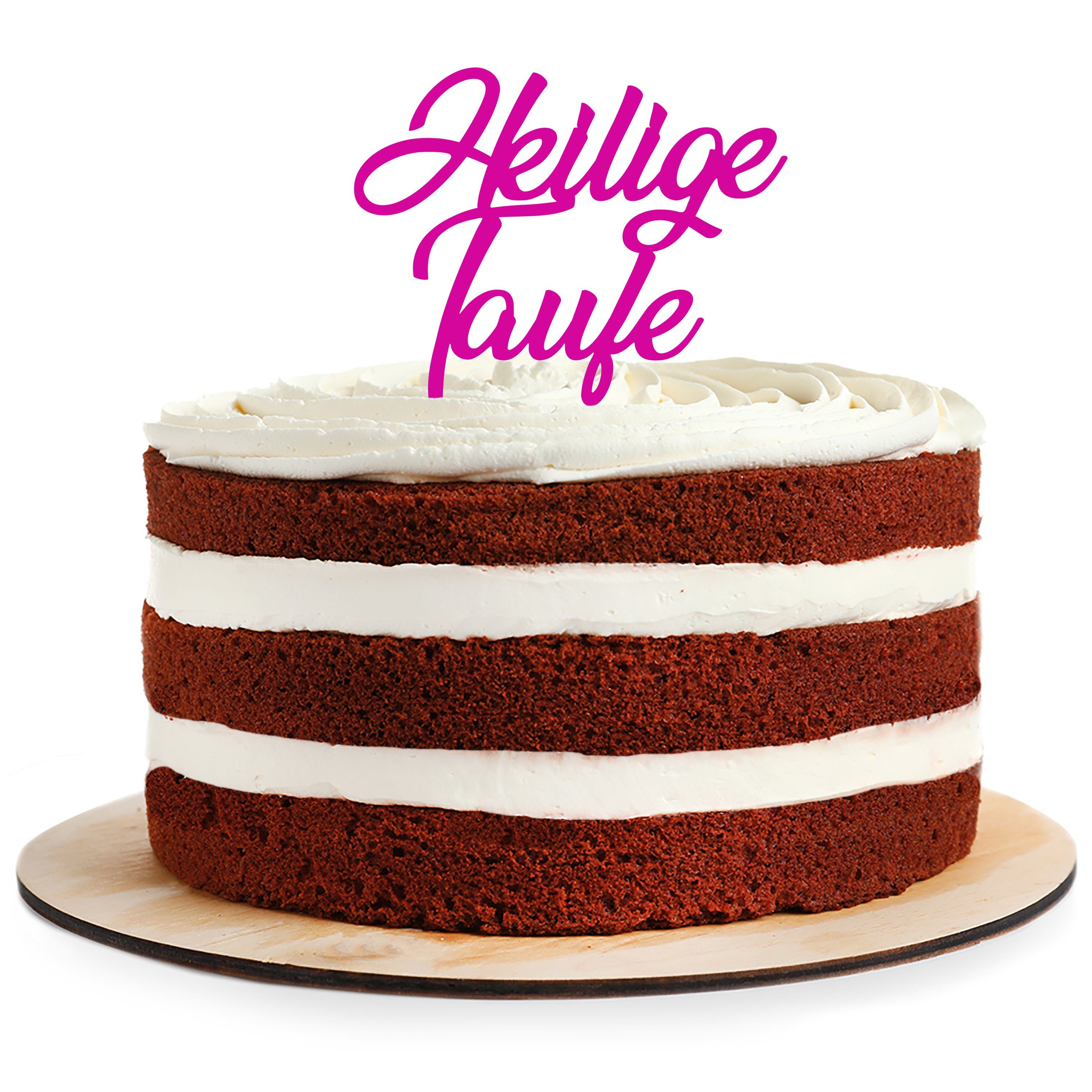 AREA17 Tortenstecker Cake Topper aus Acryl heilige Taufe, (Kuchendeko Tortenstecker, verschiedene Farben, Kuchendekoration und Tortenschmuck), 100% Made in Germany