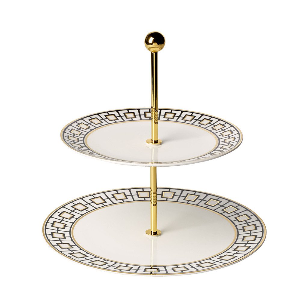 Villeroy & Boch Signature Etagere MetroChic Gifts Etagere, Porzellan, (1-tlg), Premium Bone Porcelain, spülmaschinenfest, Made in Germany