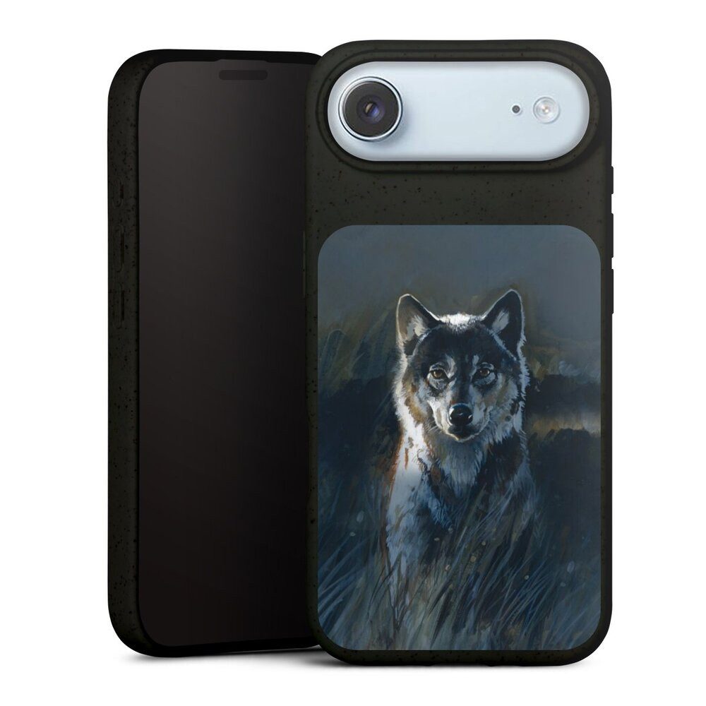 DeinDesign Handyhülle Wolf Natur Malerei Wolf 2, Apple iPhone Air Organic Case Bio Hülle Nachhaltige Handyhülle