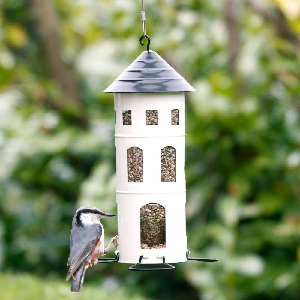 Wildlife Garden Vogelhaus Futterhaus Kombi-Haus Samen Weiß