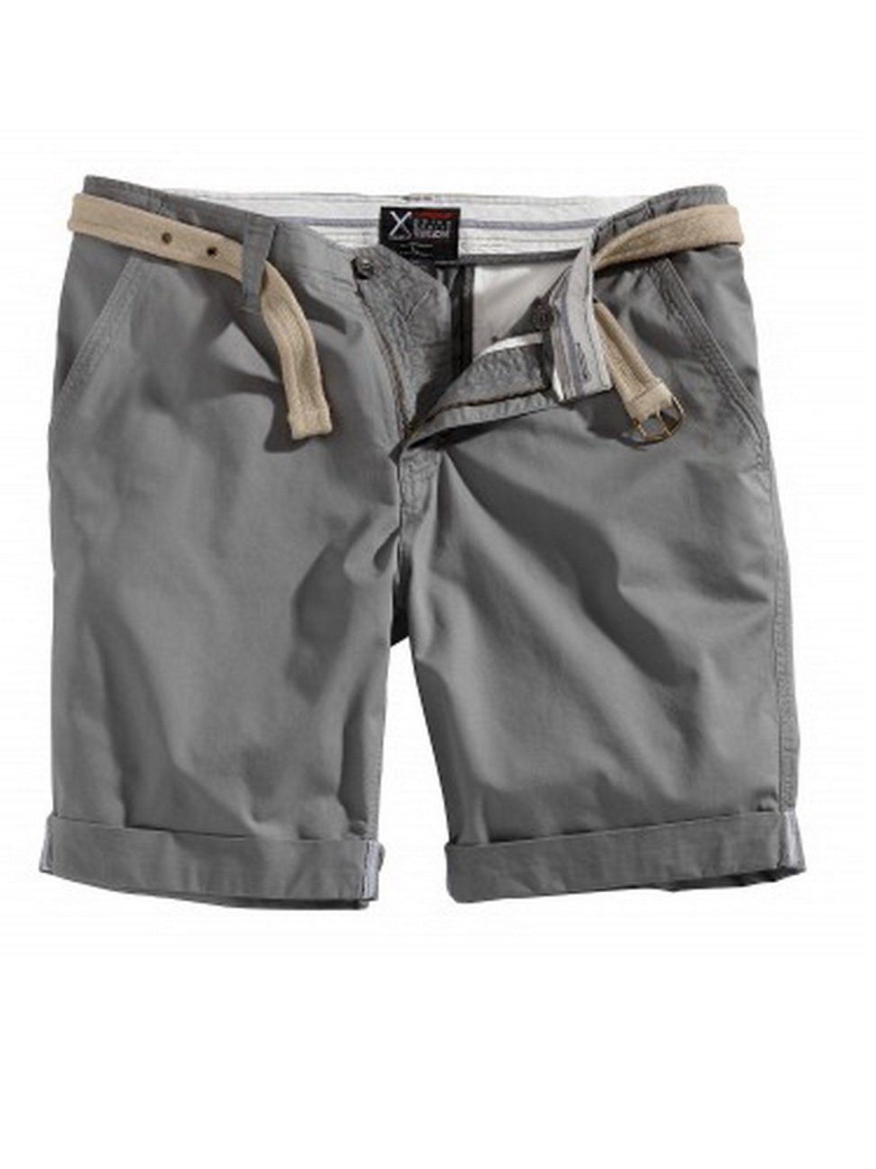 Surplus Raw Vintage Shorts Chino Short aus 100% Baumwolle Grau (4)