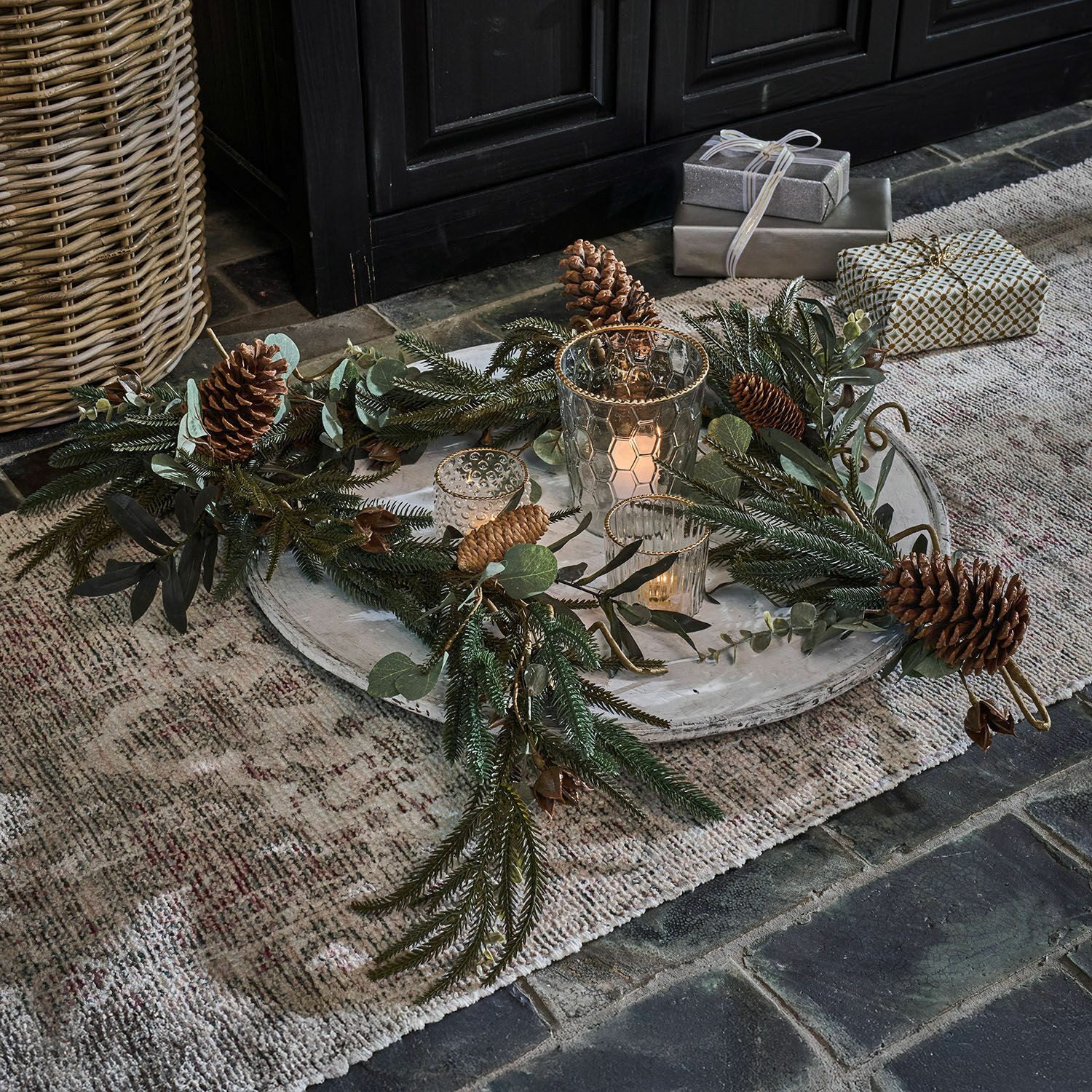 Mirabeau Girlanden Girlande Rosella grün/braun, none