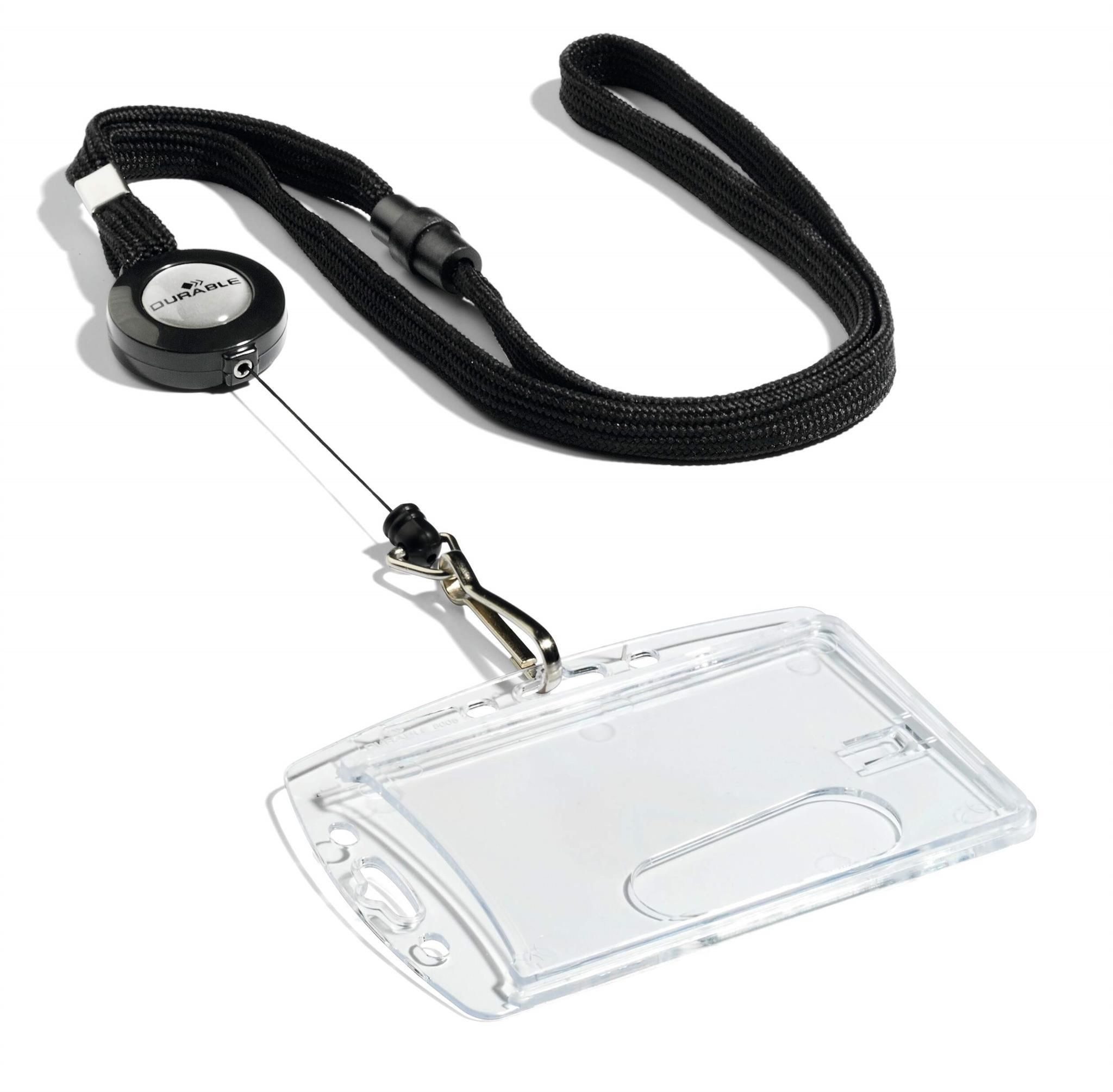 DURABLE Etui Durable Textilband sw mit Jojo und Sicherheitsverschluss 1St