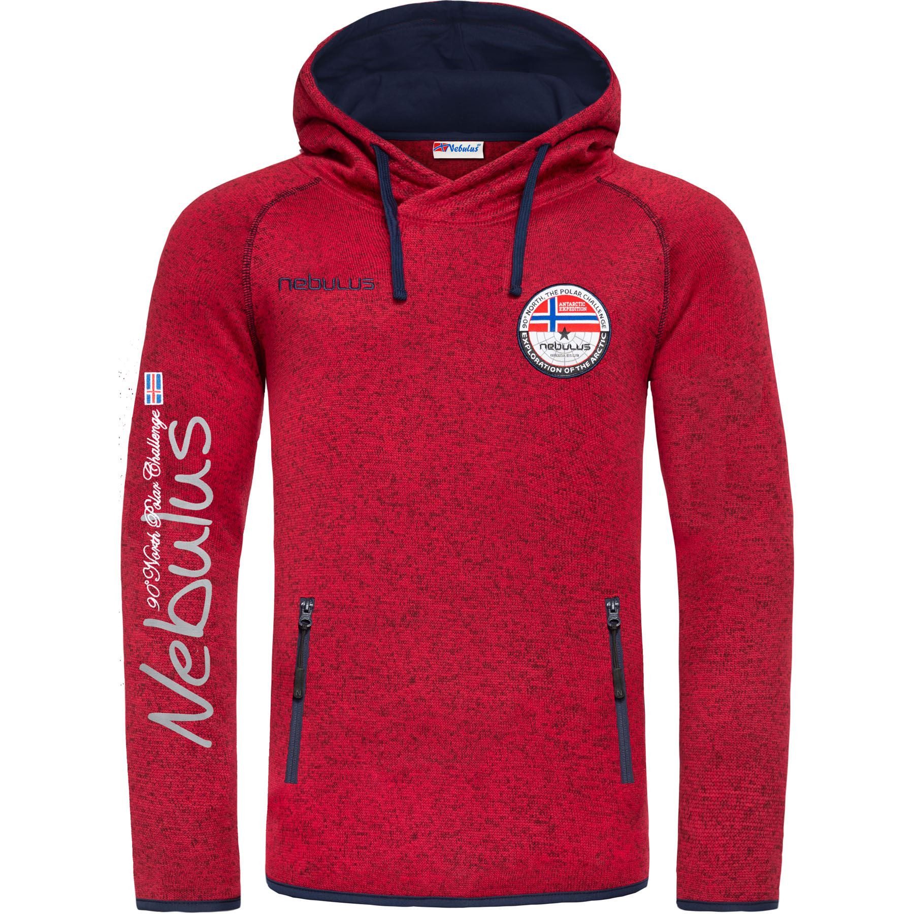 Nebulus Hoodie MILL, P5045 - Herren, rot, XXL
