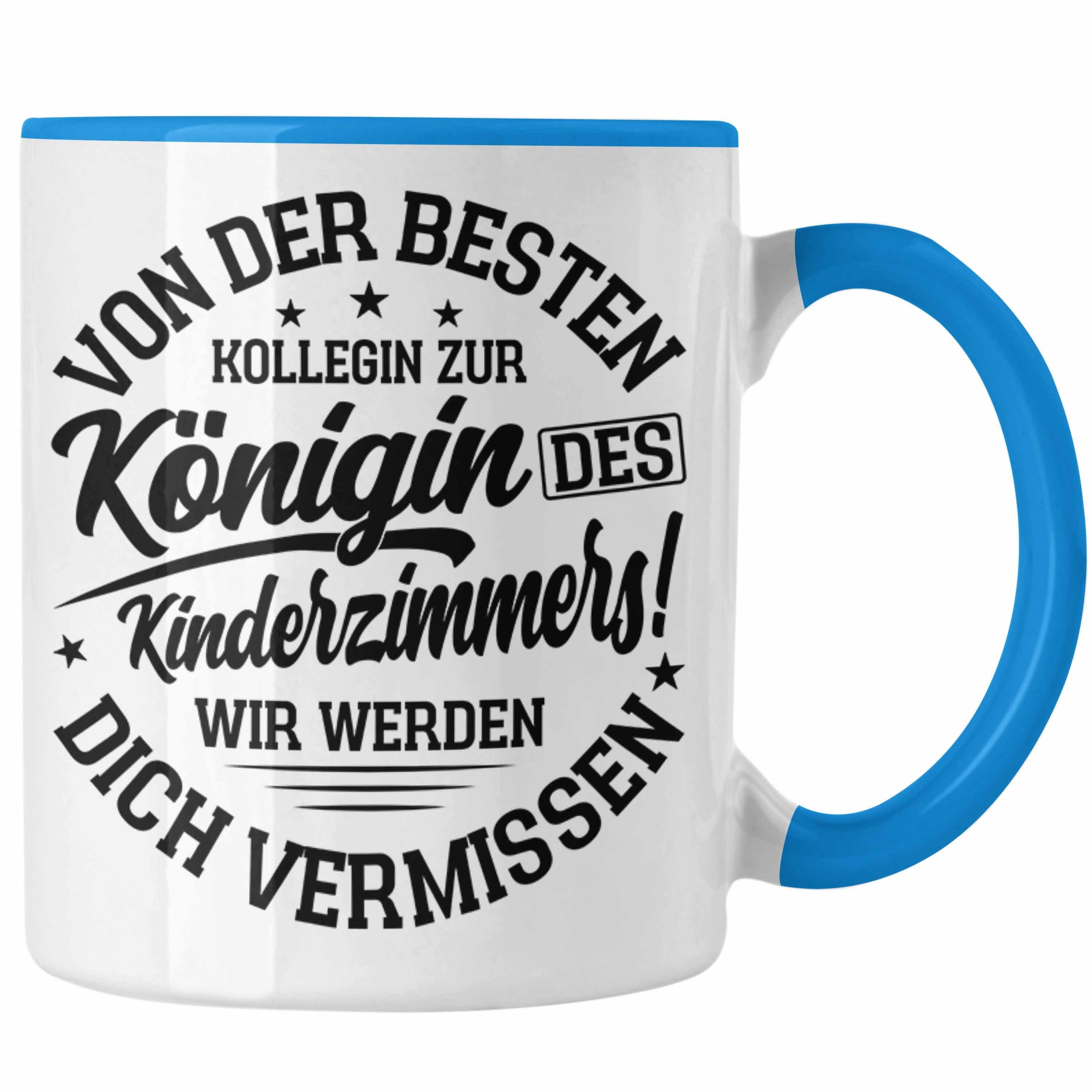 Kollegi Kaffeetasse Mutterschutz Trendation Tasse Geschenk Tasse Blau Abschied Mutterschutz