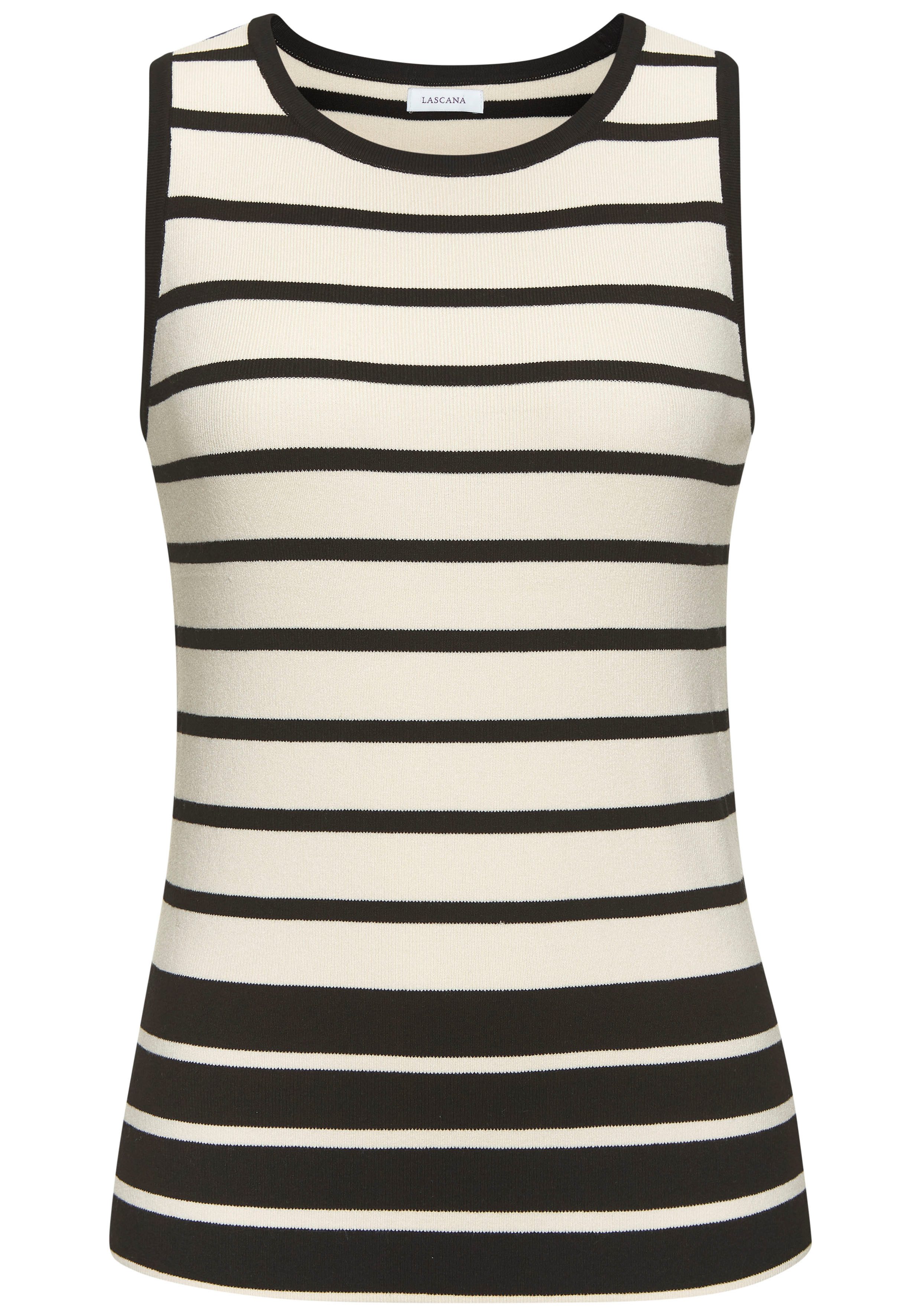 LASCANA Stricktop mit Streifen. € 29,99
