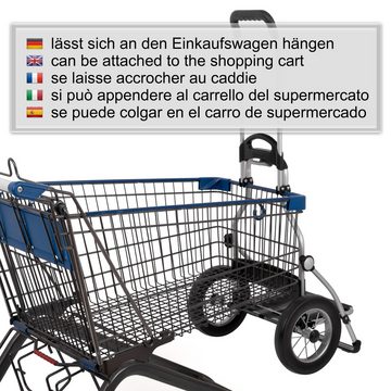 Andersen Einkaufstrolley Exklusiv - Royal Shopper Wismar 45L, Aluminium, klappbar, Thermofach, Aufhängung für Einkaufswagen