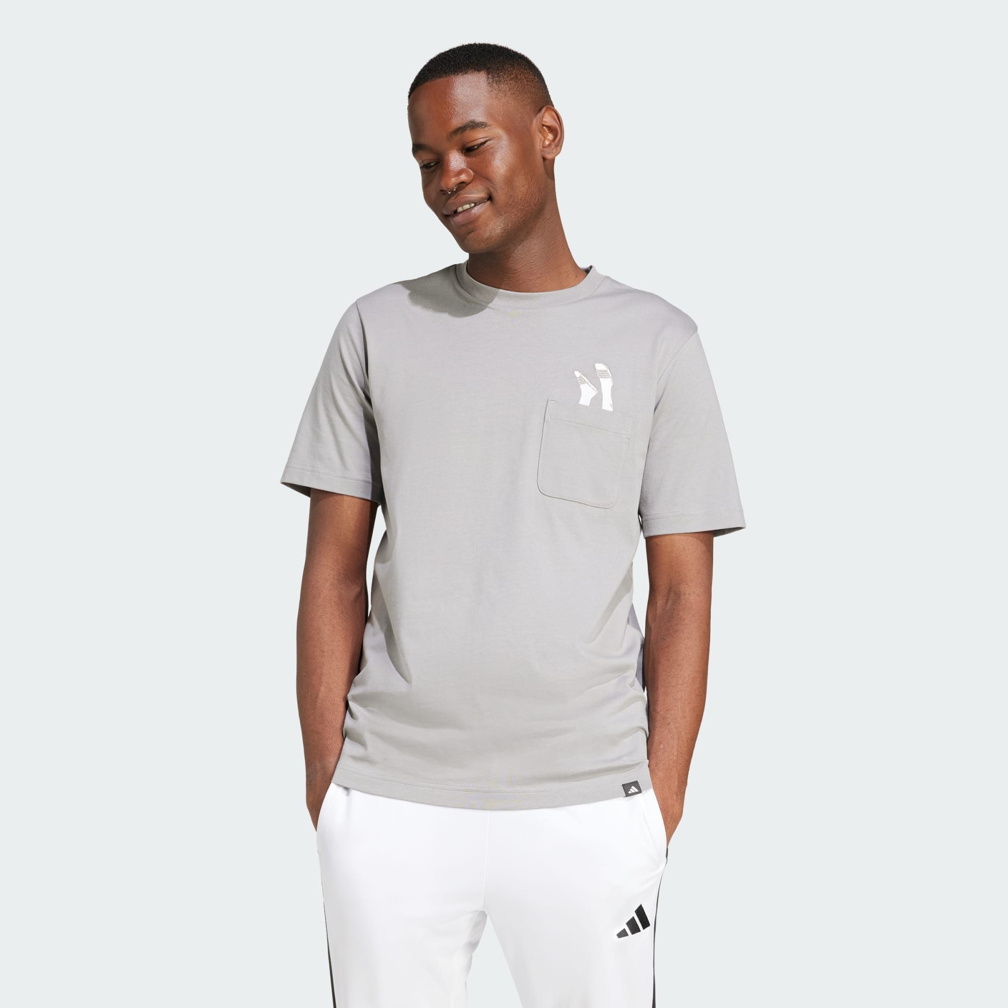 adidas Sportswear T-Shirt LOUNGE SLIDES GRAPHIC POCKET T-SHIRT (1-tlg) günstig online kaufen