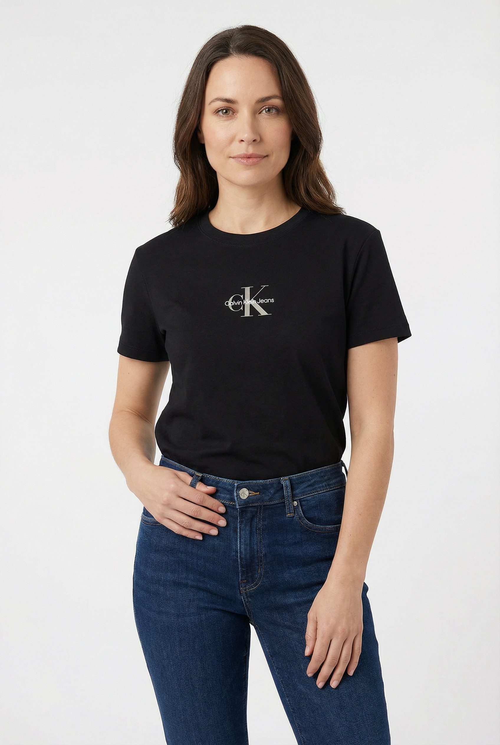 Calvin Klein Jeans T-Shirt GRADIENT MONOLOGO SLIM TEE Regular fit mit Rundh günstig online kaufen