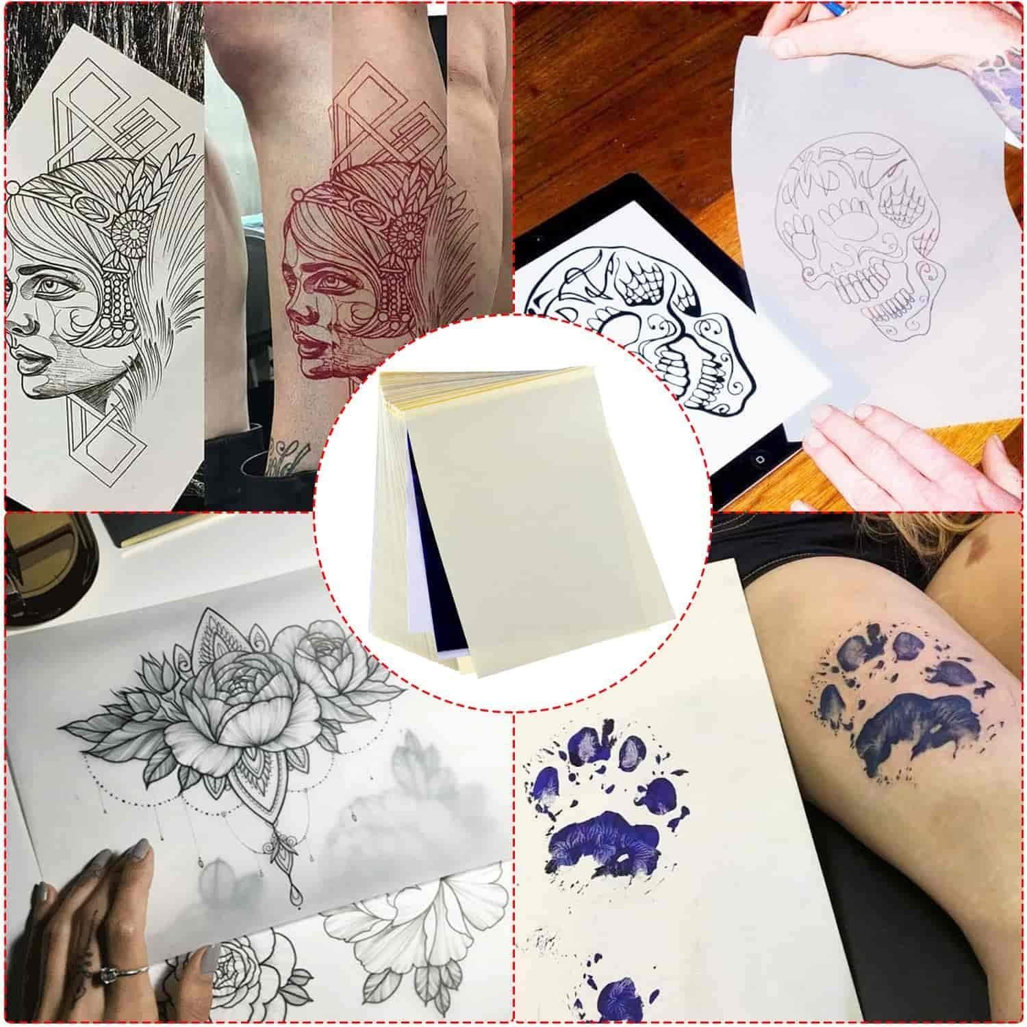 Stencil Druckerpapier Heyork Transferpapier Tattoo Blätter Kohlepapier Tattoo 100 Zubehör