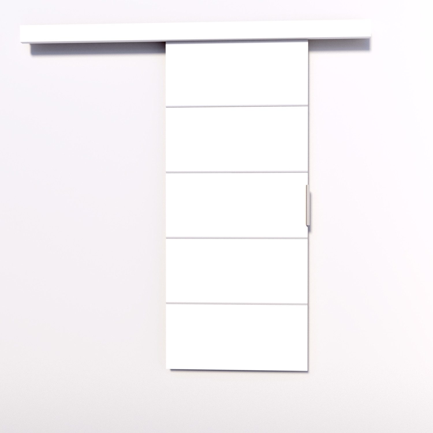 MOEBLO Schiebetür Biscitto (moderne Schiebetür aus 16 mm Laminat, platzsparend, universell links/rechts montierbar, Schiebetüren Gleittüren Schiebetüre Türen auf Schiene Türen), (BxHxT): 76/86/106 x 205 x 1,6 cm