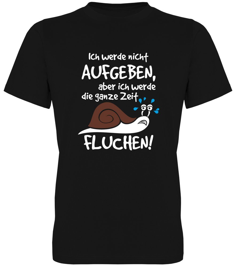 G-graphics T-Shirt Ich werde nicht aufgeben, aber ich werde die ganze Zeit fluchen! Herren T-Shirt, mit trendigem Frontprint, Aufdruck auf der Vorderseite, Spruch/Sprüche/Print/Motiv, für jung & alt