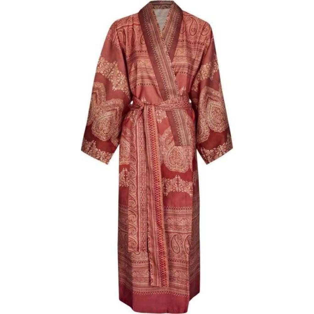 Bassetti Kimono CARRARA R1 in S/M, 100% Baumwolle, mit Bindegürtel, Mako-Satin
