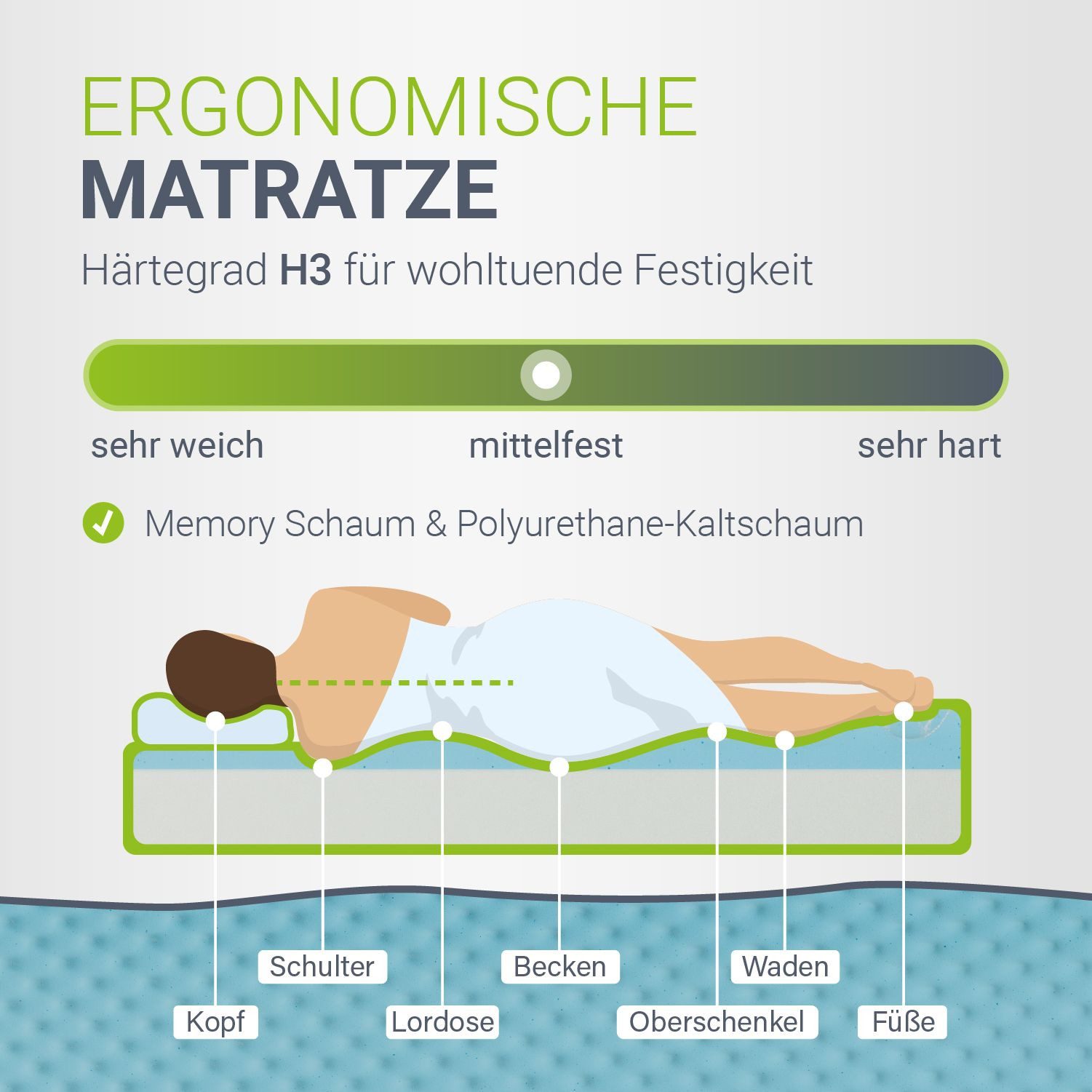 Juskys Polsterbett Paris, 120x200 cm, LED-Licht, weiches Kopfteil, inkl. Kaltschaummatratze