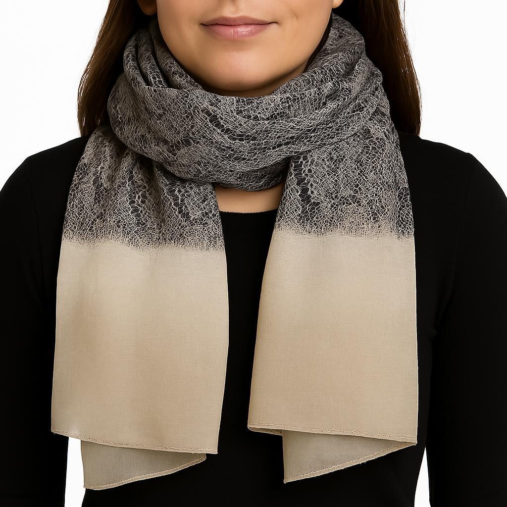 LOREZA Schal Damen Schal Stola Tuch aus Viskose 180x80cm