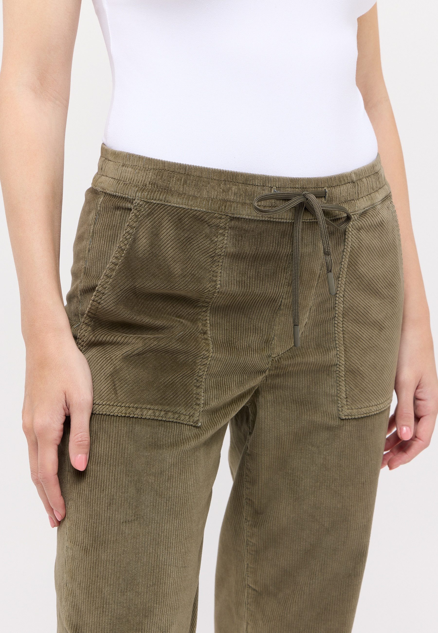 ANGELS Schlupfhose LIBERTA TU JUMP WORKER Sommerhose aus samtweichem Cord