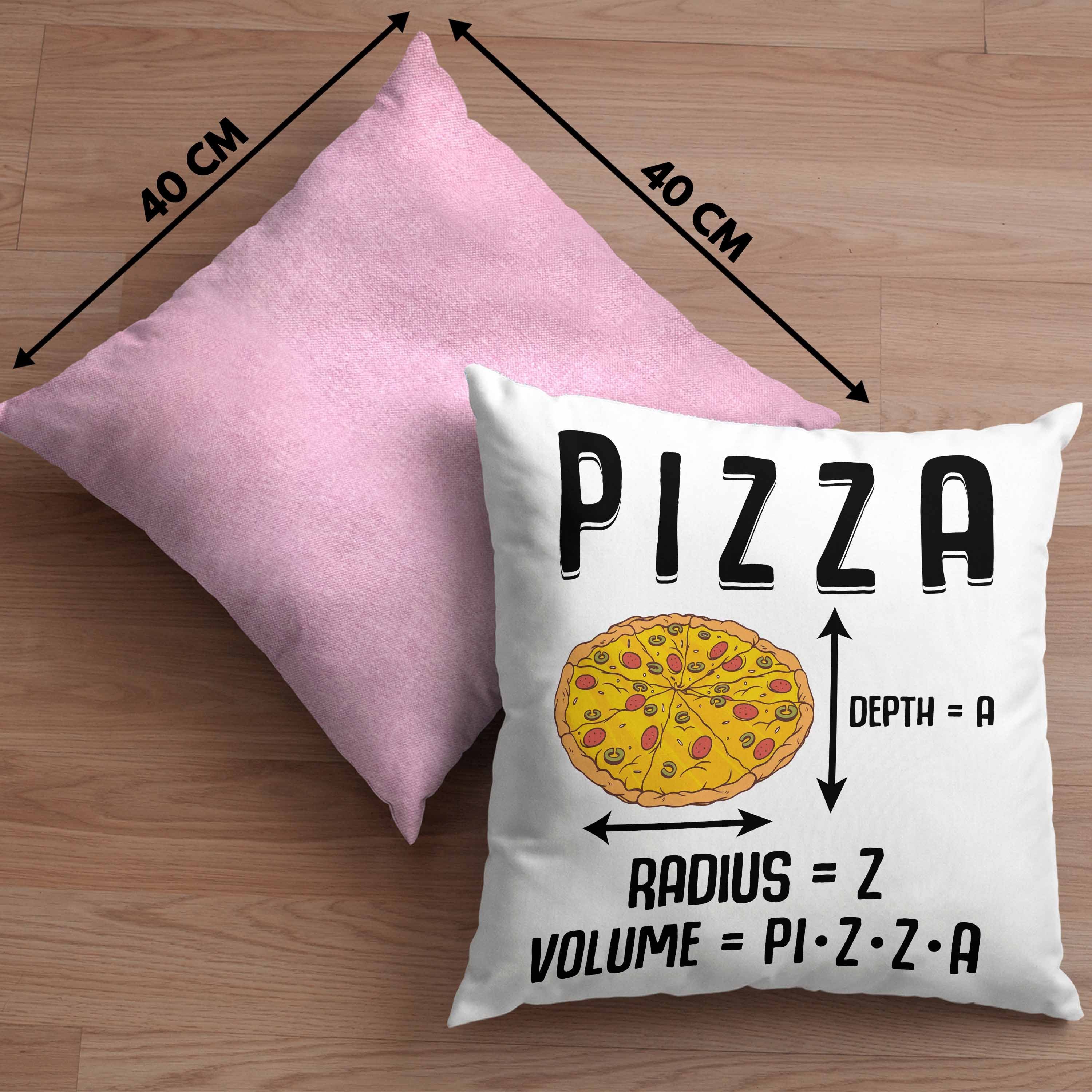 Spruch - Pizzalover Kissen mit Geschenk Dekokissen Trendation Rosa 40x40 Pizza Pizza-Liebhaber Trendation Füllung Dekokissen Geschenkidee Lustige