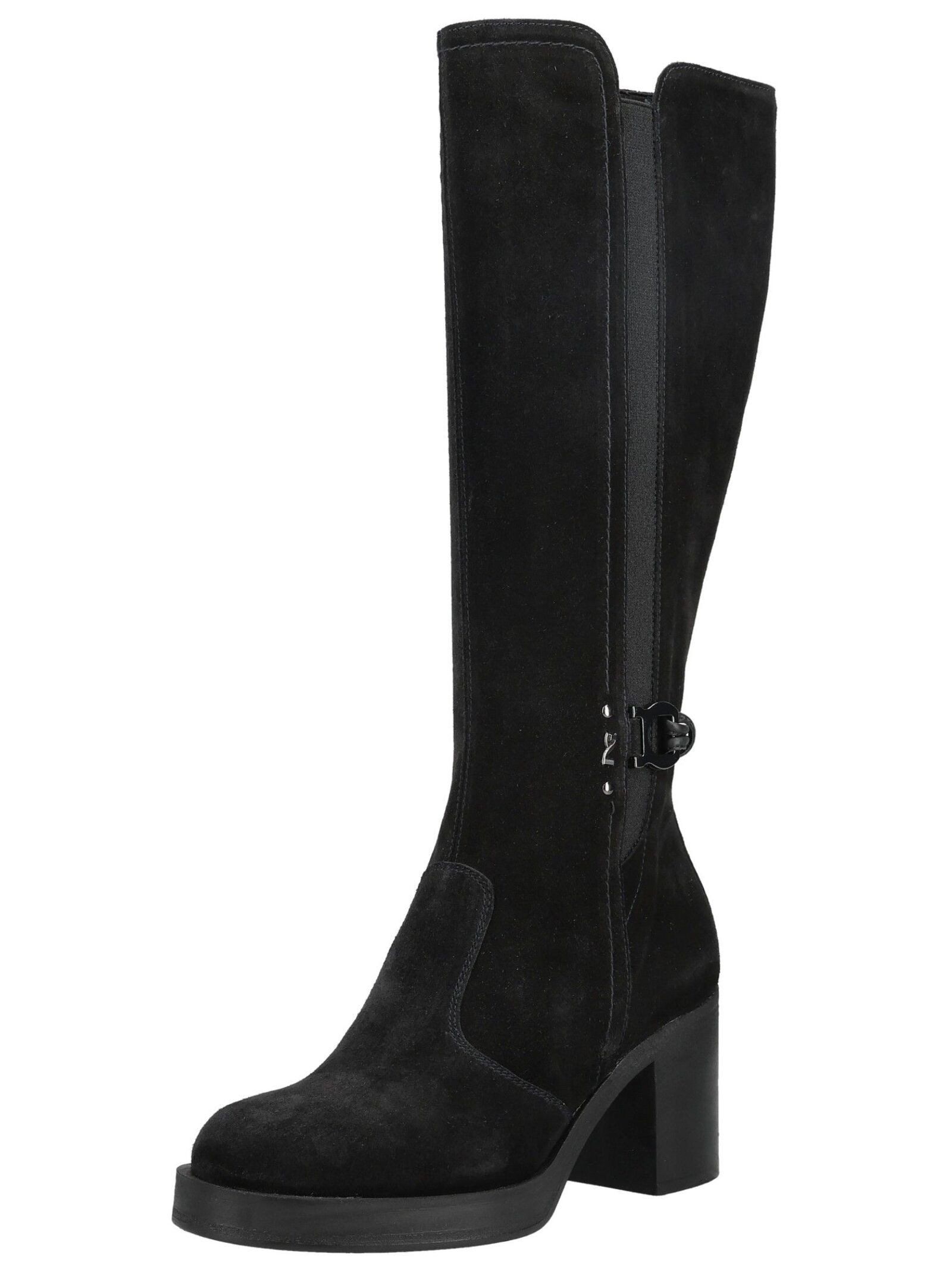 Nero Giardini Nero Giardini Stiefel Veloursleder/Textil High-Heel-Stiefel