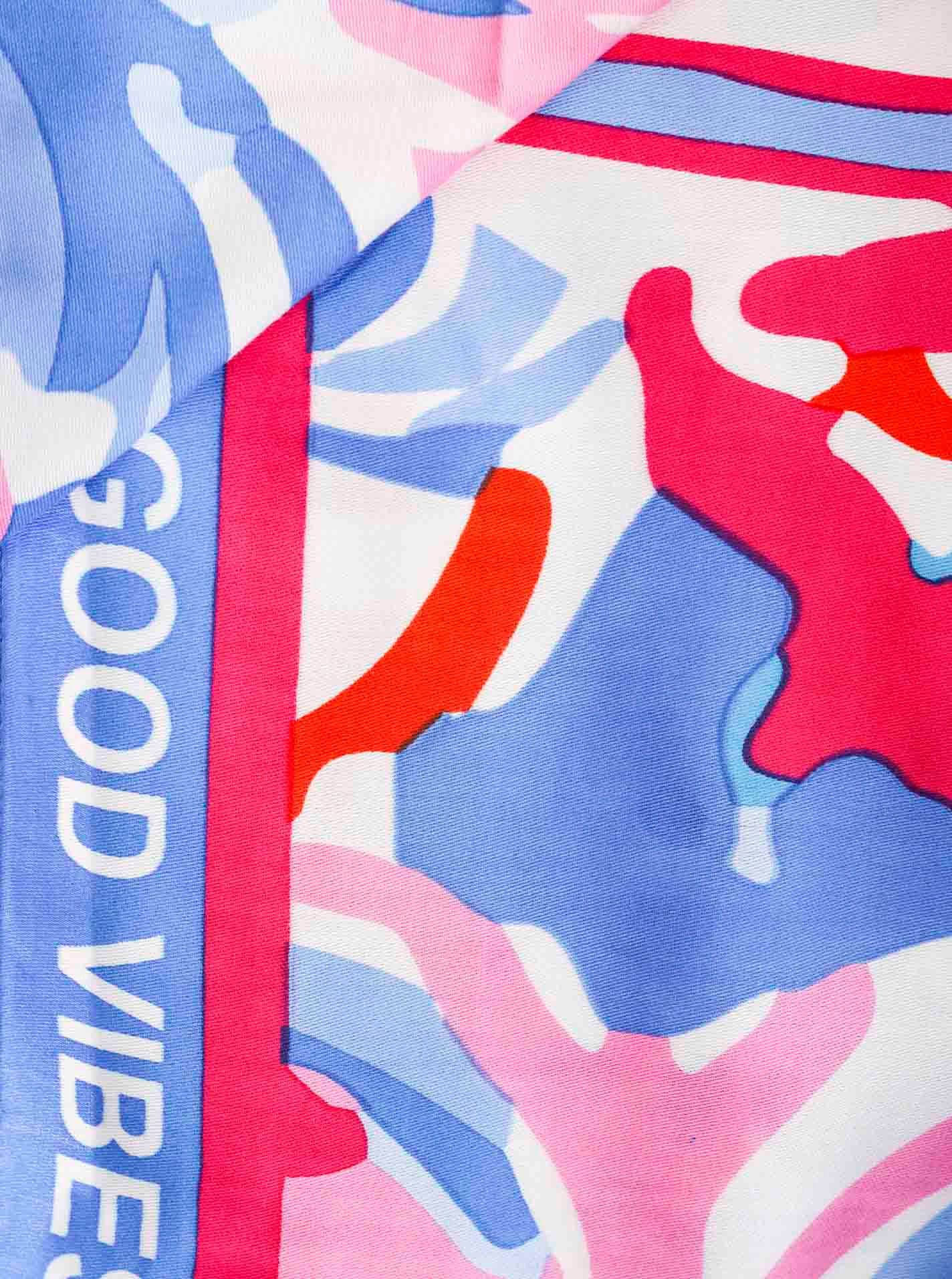 Zwillingsherz Modetuch "Blumentraum", mit Blüten und Tasseln günstig online kaufen