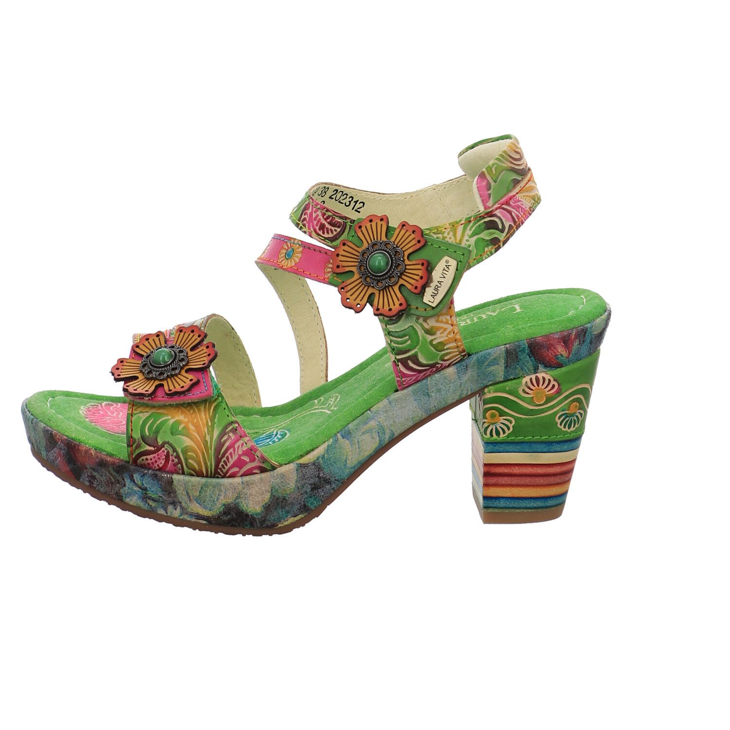 LAURA VITA Vert (bunt) Plateausandaletten günstig online kaufen