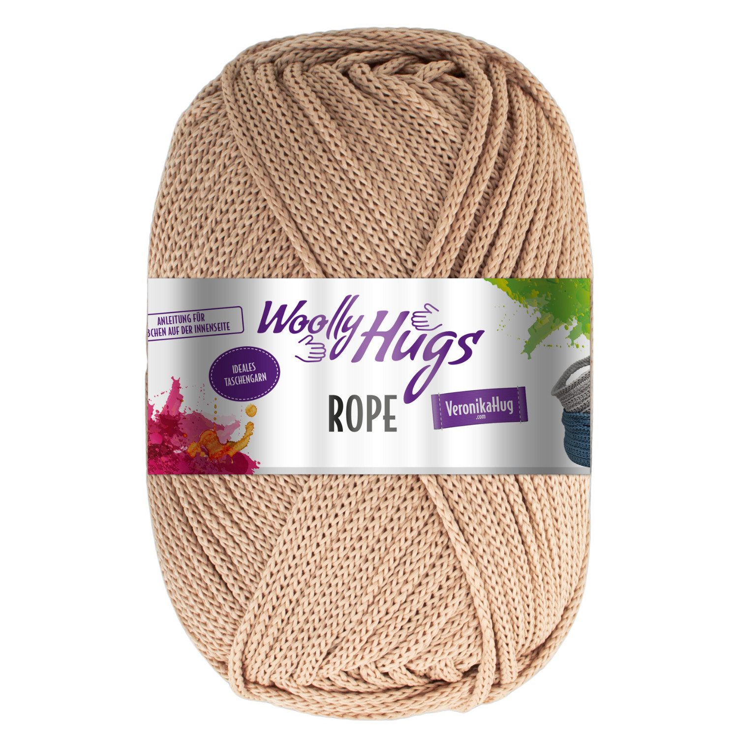 Woolly Hugs Woolly Hugs ROPE 200 g vielseitiges und ideales Taschengarn 140 m Häkelwolle, 140 m (vielseitiges und ideales Taschengarn), 200 g