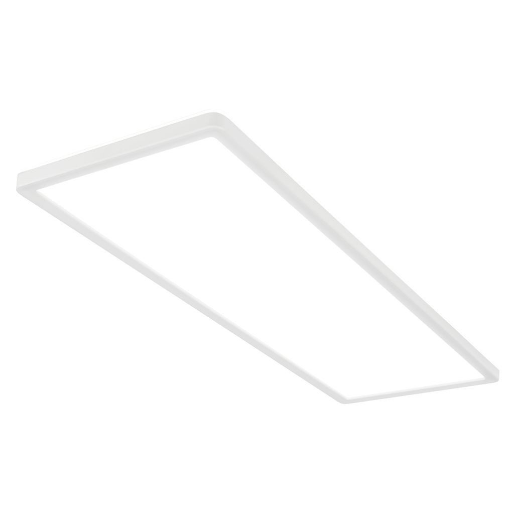 B.K.Licht LED Deckenleuchte LED Panel ultraflach Backlight Effekt weiß eckig - BKL1602, LED fest integriert, 2700K - Extra-Warmweiß, LED Deckenlampe 58x20x3cm Weiß 22W Wohnzimmer Schlafzimmer Küche