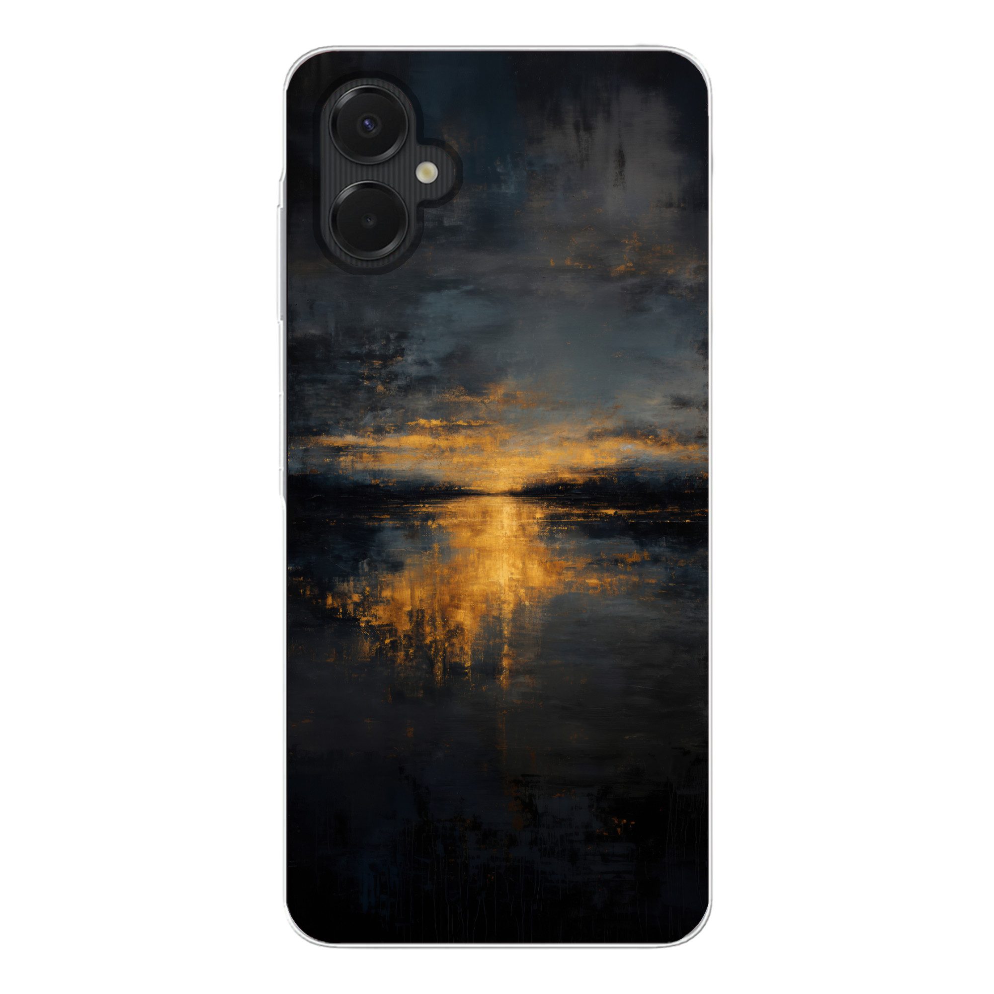 MuchoWow Handyhülle für Samsung Galaxy A06 5G Goldene Reflexion auf dem Wasser, Smartphone-Bumper, Print, Handy Schutzhülle Dünn