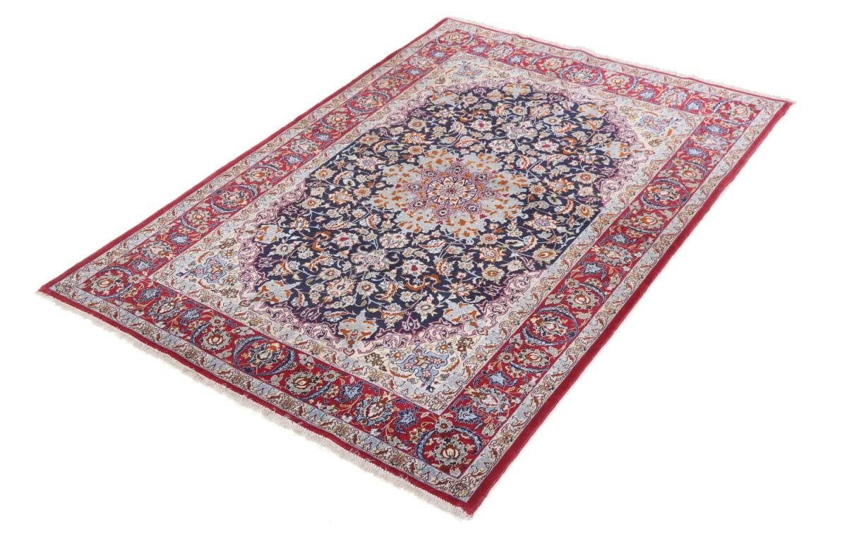 mm Höhe: 110x159 Trading, rechteckig, 8 Orientteppich Isfahan Handgeknüpfter Nain Seidenkette Orientteppich,