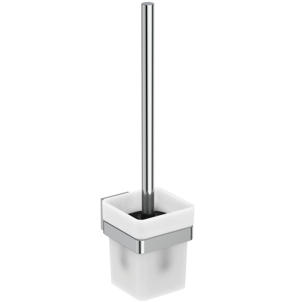Ideal Standard WC-Reinigungsbürste IOM SQUARE, Wandhängend, Glas herausnehmbar, Verdeckte Befestigung